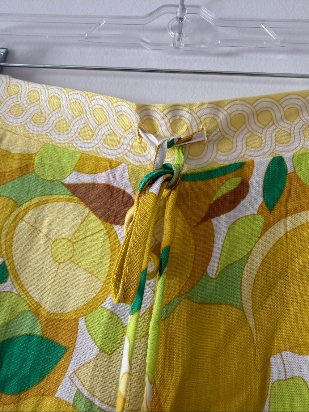 Rose + Olive Resort Lemon Print Crop Top & Wide Leg Pants Set Size M NWT - Picture 10 of 12